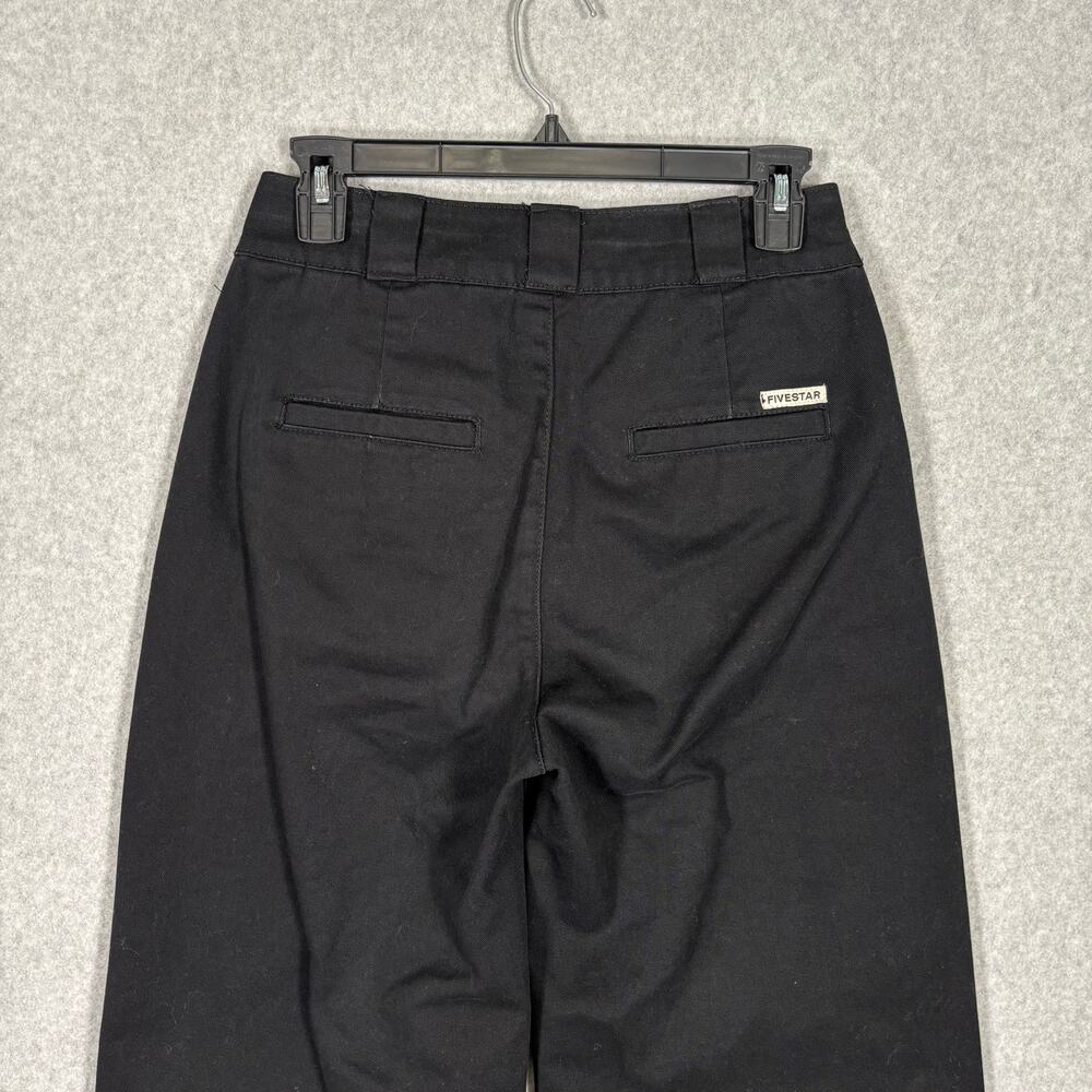 FiveStar General Pants Juniors 1 25 Black Wide Leg Downtown Chino Baggy Canvas - Picture 9 of 13